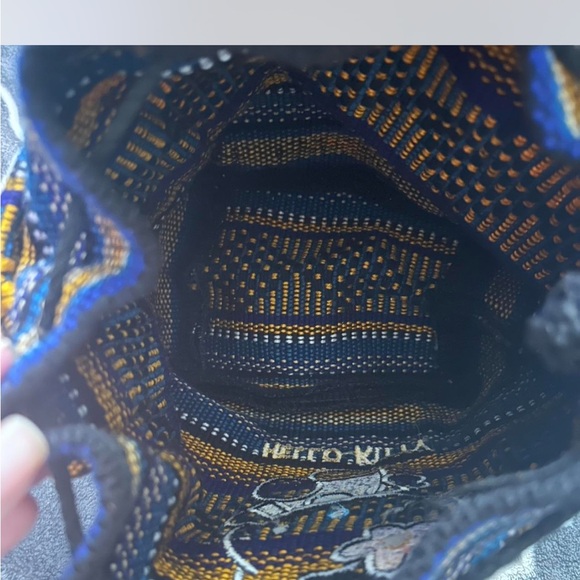 Hello Kitty Woven mini Backpack - Blue and Yellow - Picture 2 of 2